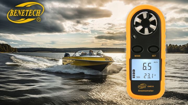 Anemometr Wiatromierz Miernik Prędkości Wiatru i Pomiar Temperatury LCD zdjęcie 9