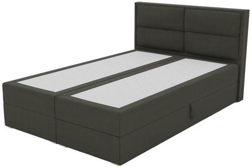 Łóżko Kontynentalne z Pojemnikiem do Sypialni Arizona 180x200 Szare na Arena.pl