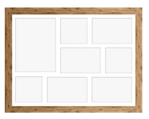 Ramka na 8 zdjęć Hekla 40x50x8 MDF galeria zdjęć naturalny 1szt. na Arena.pl