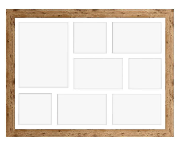 Ramka na 8 zdjęć Hekla 40x50x8 MDF galeria zdjęć naturalny 1szt. zdjęcie 2