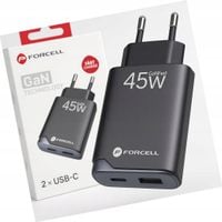Szybka ładowarka GAN 45W 2 porty kostka do Honor Magic 8 Pro