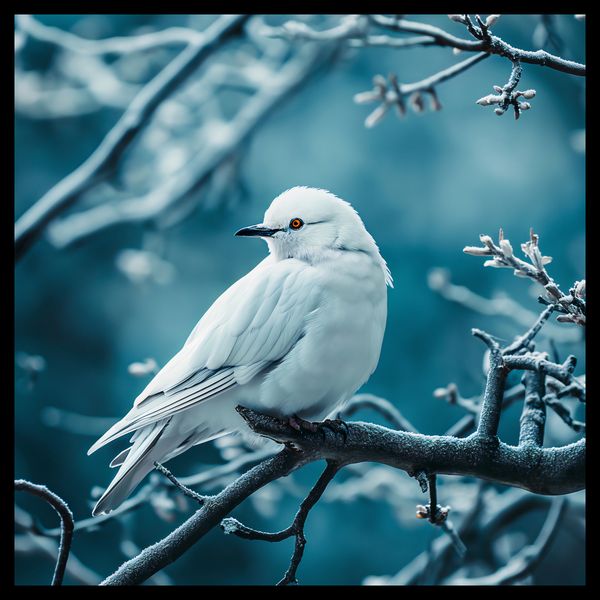 Plakat 40x40cm Perłowy Ptak zdjęcie 2