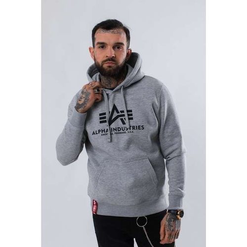 Alpha Industries BASIC HOODY 17 GREY HEATHER Rozmiar - M na Arena.pl
