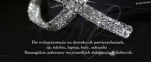 TAŚMA TERMO 1m ozdobna cyrkonie hotfix termoprzylepna cyrkoniami srebrna na Arena.pl