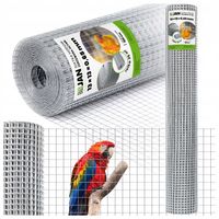 Siatka Zgrzewana OC 13x13x0,65mm na Woliery Ogrodzenie 25m2 Klatki Hodowla