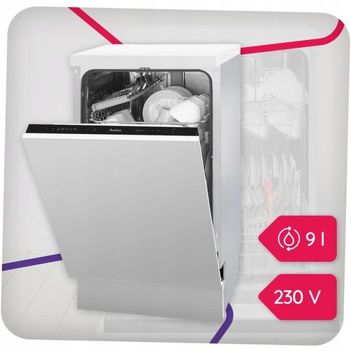 Zmywarka do zabudowy Amica DIM41 45 cm 9 kompletów SteamPower LED na Arena.pl