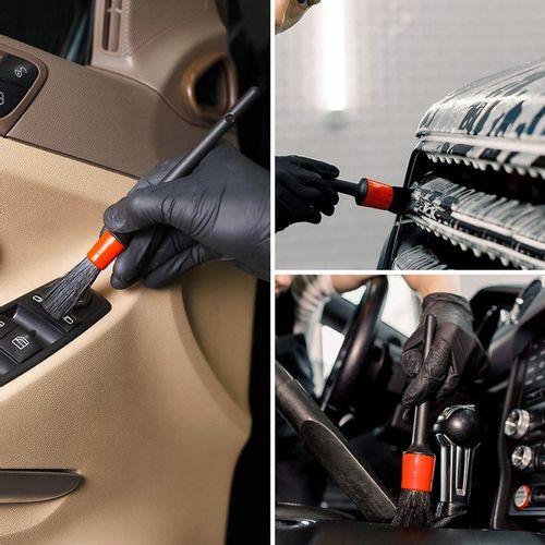 5X PĘDZLE PĘDZELKI DETAILINGOWE ZESTAW DO CZYSZCZENIA + ŚCIERECZKA ZESTAW na Arena.pl