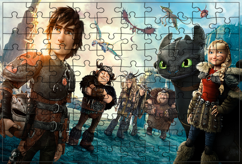 Puzzle Jak Wytresować Smoka zdjęcie 1
