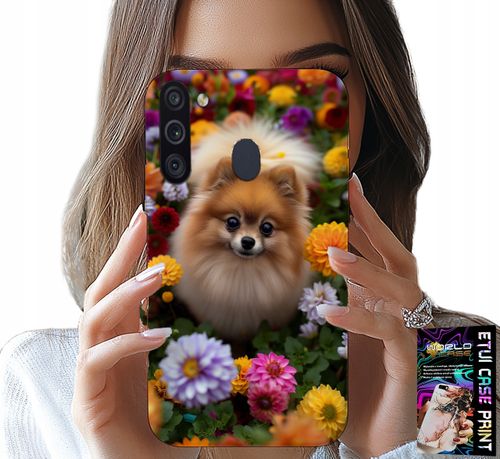 ETUI DO SAMSUNG GALAXY A21 - SŁODKI PIESEK, POMERANIAN CASE + SZKŁO na Arena.pl