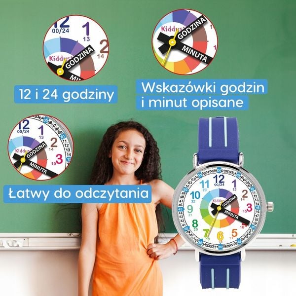 Kiddus Nauczyciel Czasu Polski Niebieski zdjęcie 3