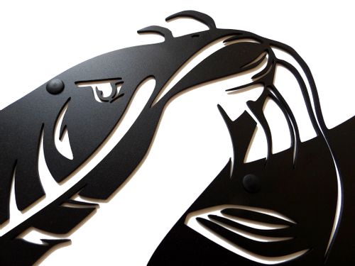 Metalowy wieszak ścienny na kurtki ubrania klucze loftowy RYBA SUM biały na Arena.pl