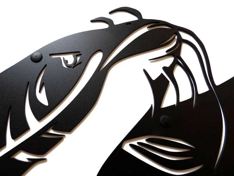 Metalowy wieszak ścienny na kurtki ubrania klucze loftowy RYBA SUM biały zdjęcie 5