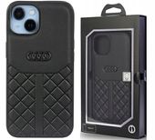 Etui Audi Genuine Leather iPhone 14 6.1" czarny/bl