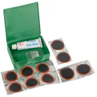 Zestaw naprawczy do opon rowerowy łatki 10szt i klej do dętek