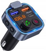 ZESTAW GŁOŚNOMÓWIĄCY TRANSMITER FM MP3 BLUETOOTH ładowarka samochodowa
