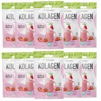 10x INTENSON KOLAGEN + KWAS HIALURONOWY + WITAMINA C do picia truskawkowy
