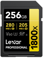Lexar Karta pamięci SDXC Pro 1800x U3 UHS-II R280/W210 (V60) 256GB