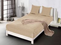 Prześcieradło polarowe z gumką MIŚ 160x200 beżowe