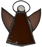 Anioł aniołek szkło witrażowe zawieszka dekoracja prezent