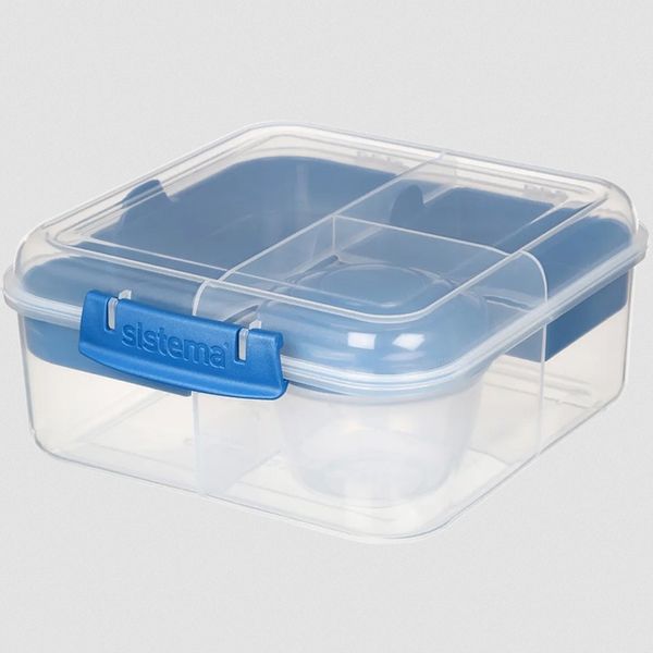 ŚNIADANIÓWKA SISTEMA LUNCHBOX POJEMNIK BOX BENTO 1250 ml Z PRZEGRÓDKAMI SOS zdjęcie 5