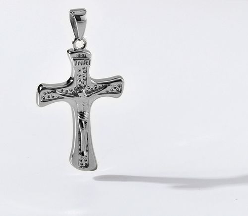 SREBRNY MĘSKI DUŻY KRZYŻ ZAWIESZKA KRZYŻYK RODOWANY SREBRO PRÓBA 925 na Arena.pl