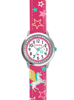 CLOCKODILE Różowy zegarek dla dziewczynek JEDNOROŻEC