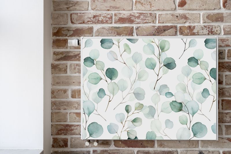 MAGNETYCZNA Maskownica Na Grzejnik Akwarelowe Liście 120cm x 60cm zdjęcie 6