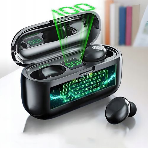 SŁUCHAWKI BEZPRZEWODOWE BLUETOOTH 5.3 3 GEN MODEL 2024 MIKROFON + POWERBANK na Arena.pl