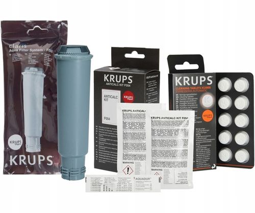 Akcesoria Filtr F088 + odkamieniacz + tabletki czyszczące do ekspresu Krups na Arena.pl