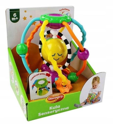 Dumel KULA SENSORYCZNA PRZESUWANE ELEMENTY grzechotka ruchome koraliki 6m+ na Arena.pl