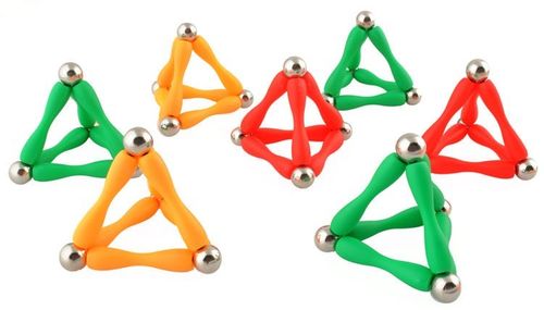 Klocki magnetyczne 3D - 130 elementów na Arena.pl