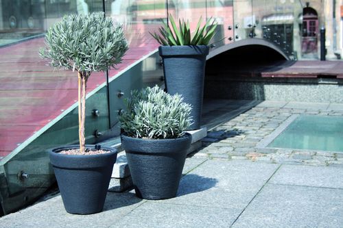 Doniczka okrągła Classic DBC30 | Antracyt na Arena.pl