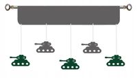 Firana PANEL CZOŁGI wojsko militaria dla chłopca