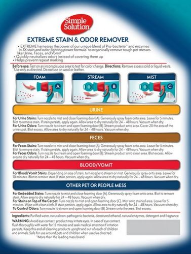 Preparat neutralizujący zapachy i plamy po zwierzątach SimpleSolution 954ml na Arena.pl
