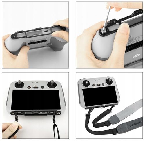 UCHWYT ALUMINIOWY + SMYCZ DO KONTROLERA DJI RC / RC 2 MINI 3 4 5 PRO na Arena.pl