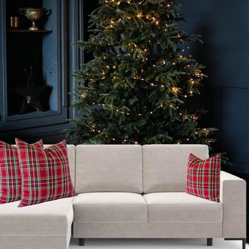 Poszewka Świąteczna Poduszka z Czerwonej Kraty 50x50 na Arena.pl