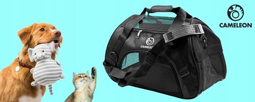 SOLIDNY Transporter dla Kota Psa Zwierząt Torba Podróżna MIĘKKA MATA GRATIS na Arena.pl