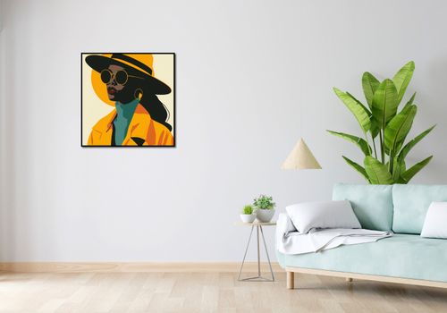 Plakat 70x70cm Żółta Stylowość na Arena.pl