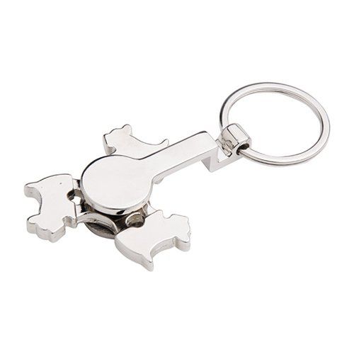 Brelok metalowy - spinner do sublimacji - Dog - zielony zdjęcie 3