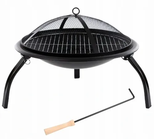 PALENISKO OGRODOWE Z RUSZTEM OGNISKO GRILL POKRYWA na Arena.pl