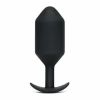b-vibe snug plug 7 black - anatomiczny model silikonowy 600g