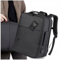 Plecak Biznesowy Kabinowy PODRÓŻNY USB Czarny Do Samolotu Bagaż