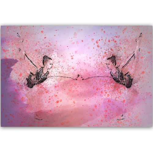 Deco Panel, Mała baletnica przed lustrem 90x60 na Arena.pl