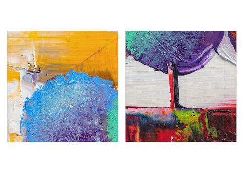 Obraz Na Płótnie - Kompozycja Barwna - 90X30 Cm - Ca90X30-4110 na Arena.pl