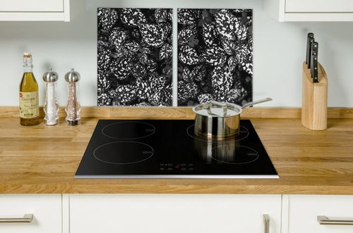 SZKLANA DESKA NA KUCHENKĘ 2x30x52 013C MONO LIŚCIE na Arena.pl