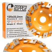 SEGMENTOWA TARCZA GARNKOWA DO SZLIFOWANIA BETONU 125 mm x 22,2 mm