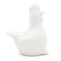 KURA WIELKANOCNA BIAŁA DEKORACJA ŚWIĄTECZNA FIGURKA CERAMICZNA