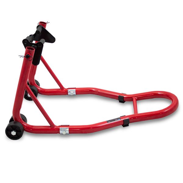 Stojak do motocykla przód czerwony zdjęcie 3