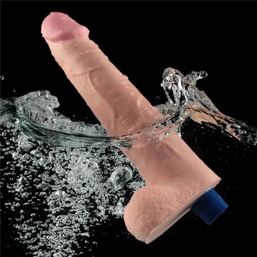 10.5" real softee rechargeable tpe vibrating dildo(flesh) na Arena.pl