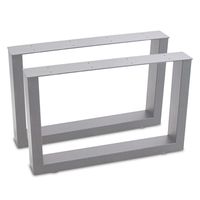 16838 Nogi do stołu blatu stalowe malowane proszkowo 64x40 cm